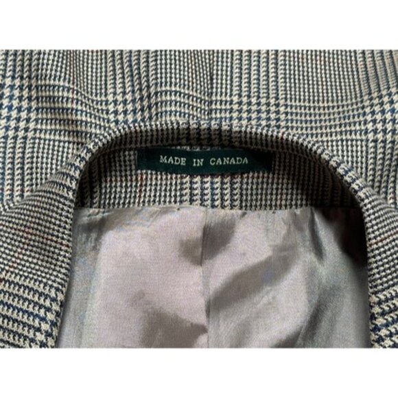 Lauren Ralph Lauren Men’s Brown Herringbone Wool Silk Blazer Jacket 44 Long - Picture 4 of 6